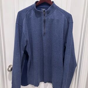 Men's Blue Quarter-Zip Sweater